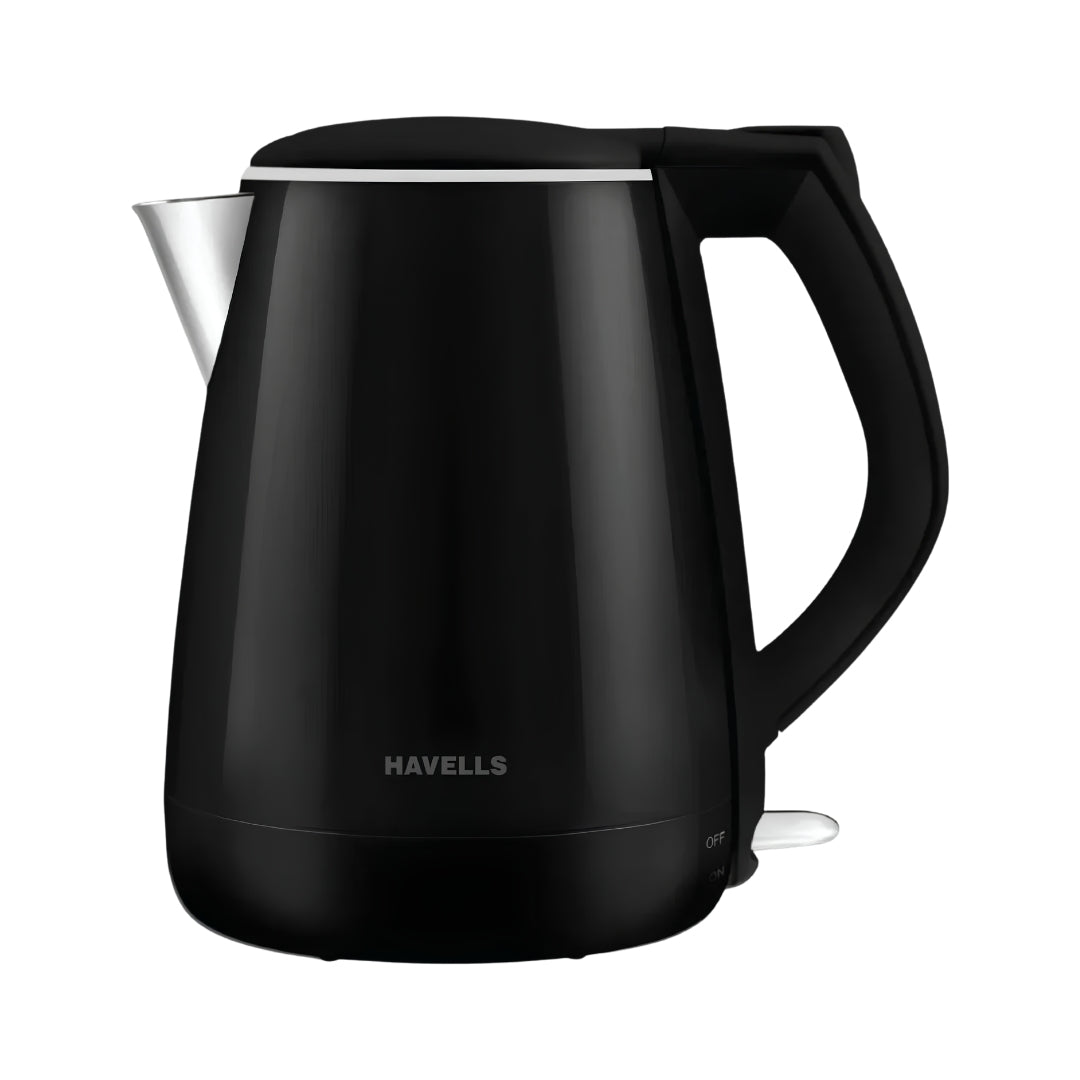 Havells 1250 W Aqua Plus GHBKTATK125 Electric Kettle 1.2 L – Black_Front view