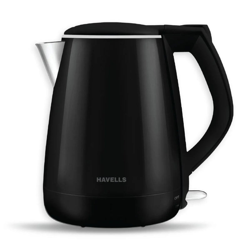 Havells 1250 W Aqua Plus GHBKTATK125 1.2 L Electric Kettle – Black