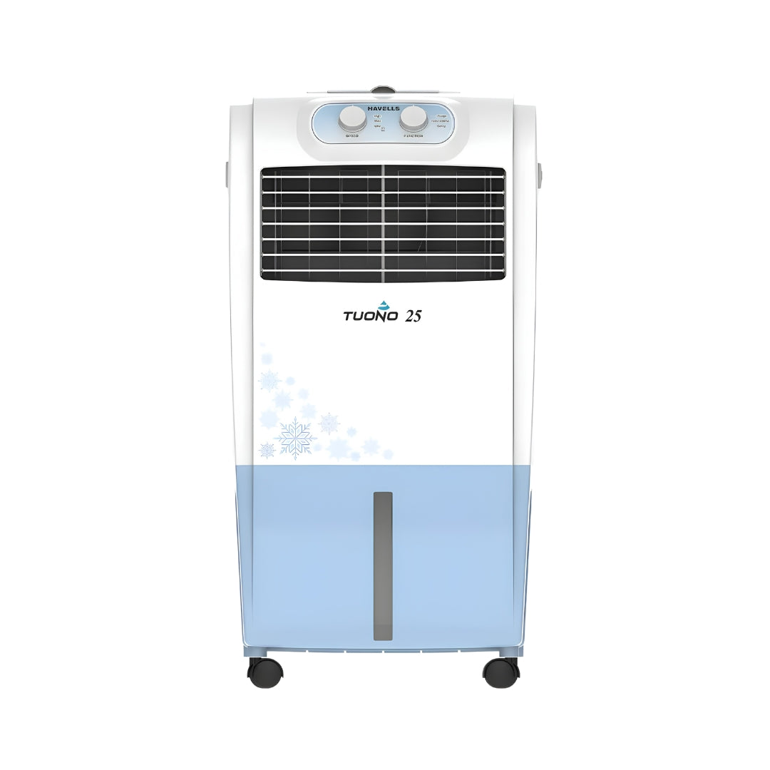 Havells Tuono Personal Air Cooler 25 L - White with Blue_Front View