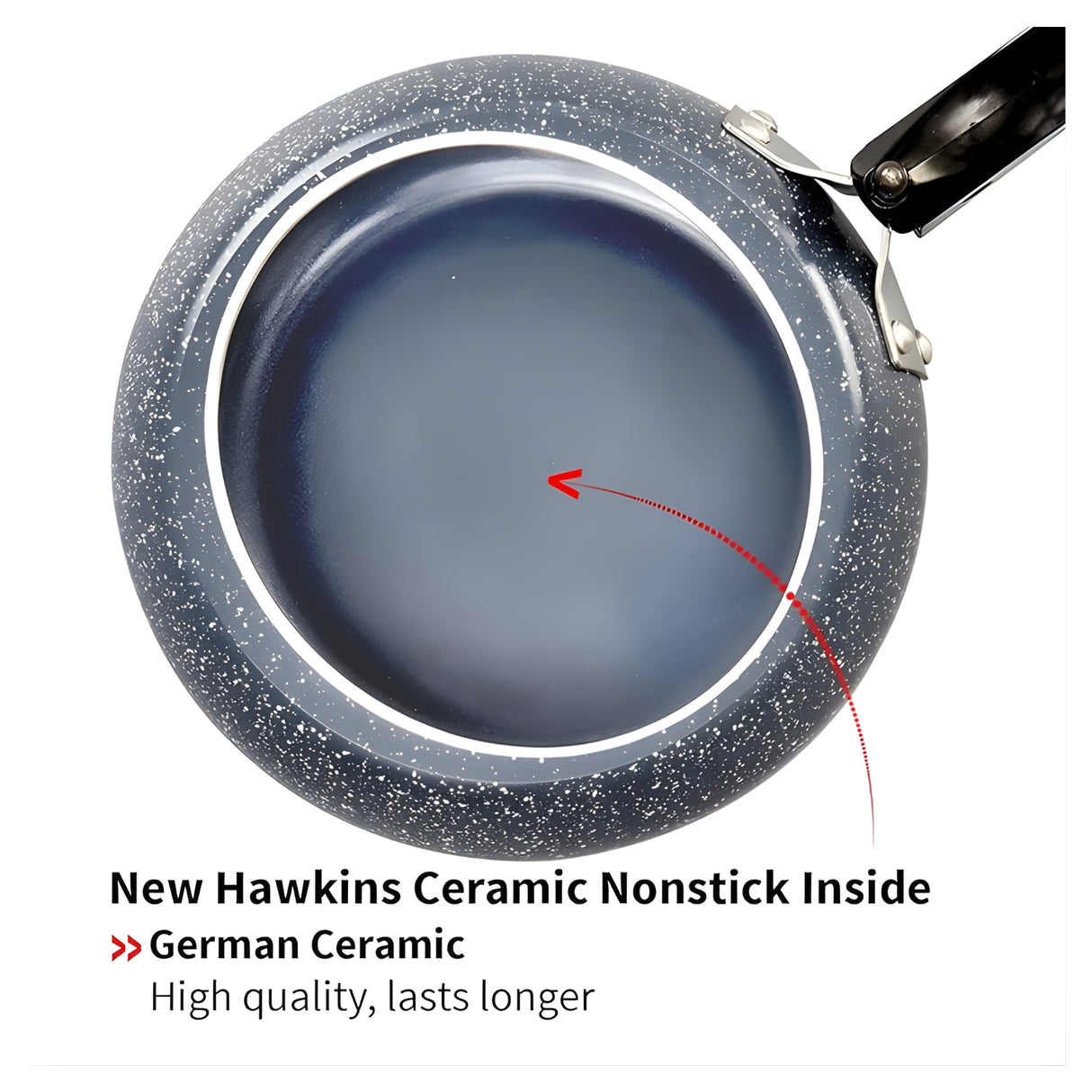 Hawkins Ceramic Nonstick Pressure Cooker (ICC30) 3 L - Grey_4