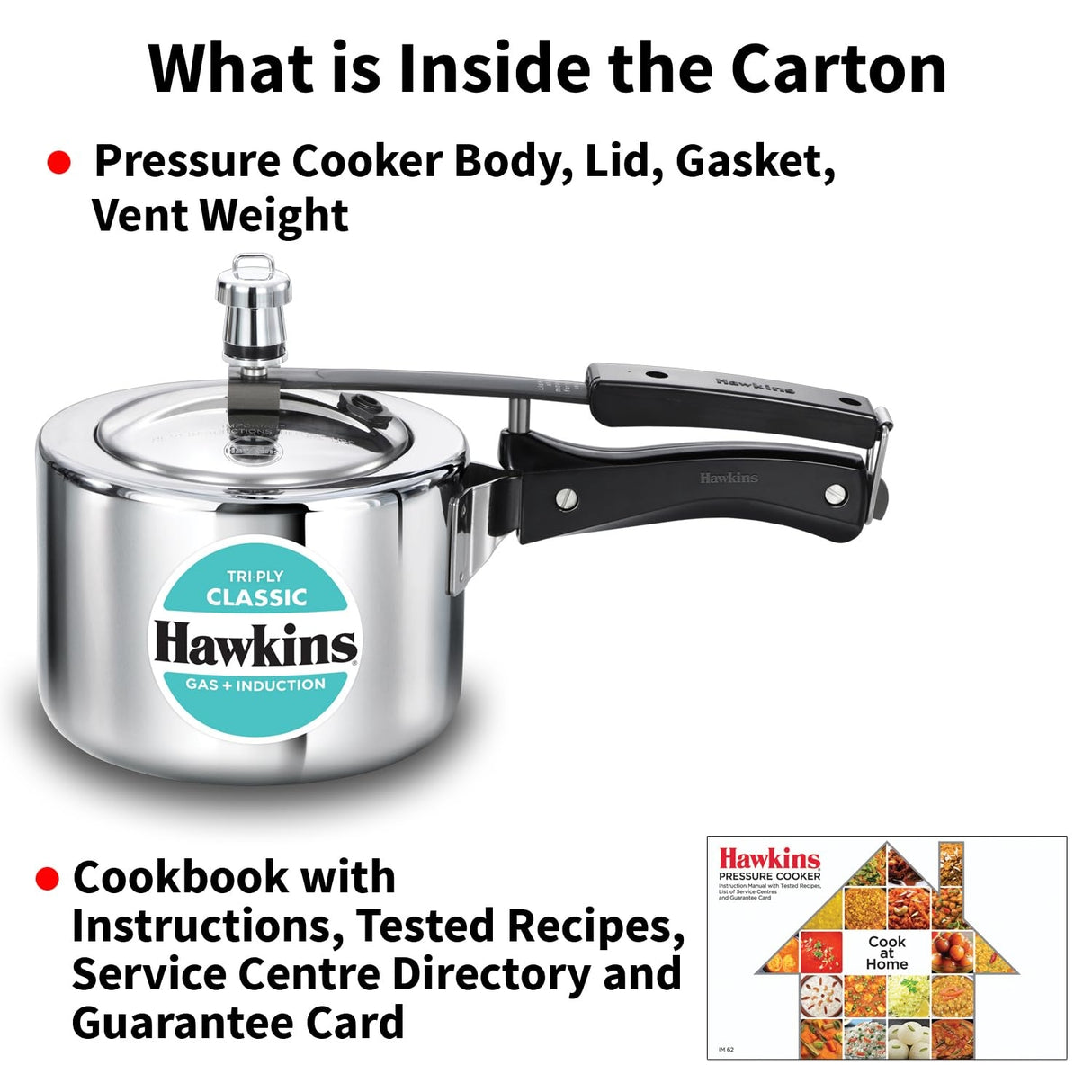 Hawkins Classic Triply Stainless Steel Pressure Cooker (SSTCL20) 2 L_11