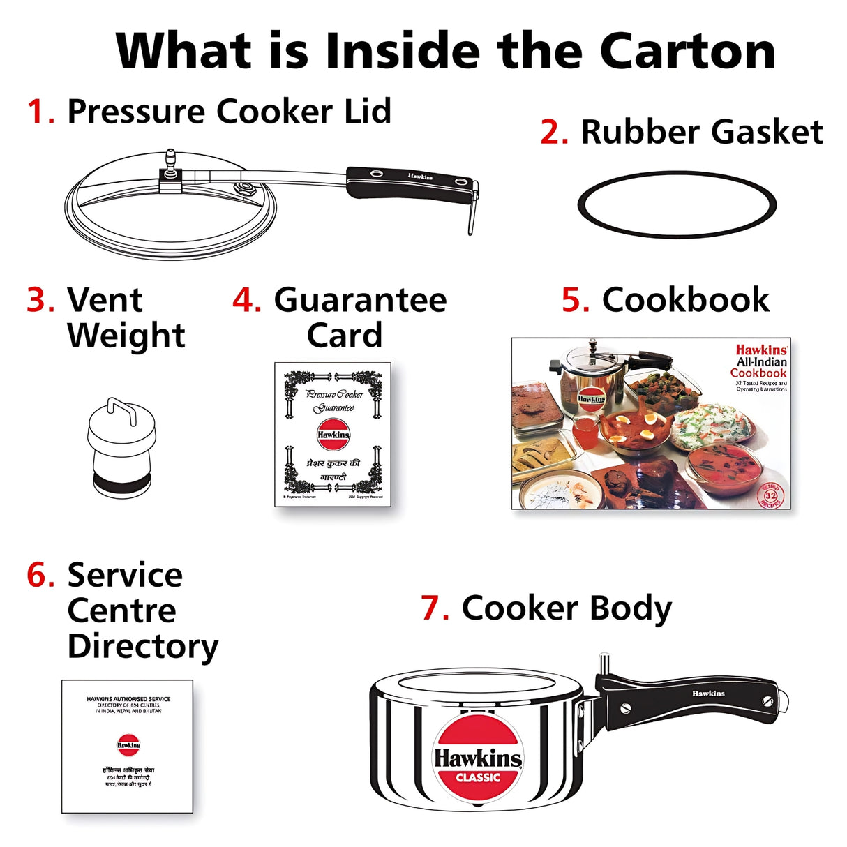 Hawkins Classic Wide Body Aluminium Pressure Cooker (CL3W) 3 L_5