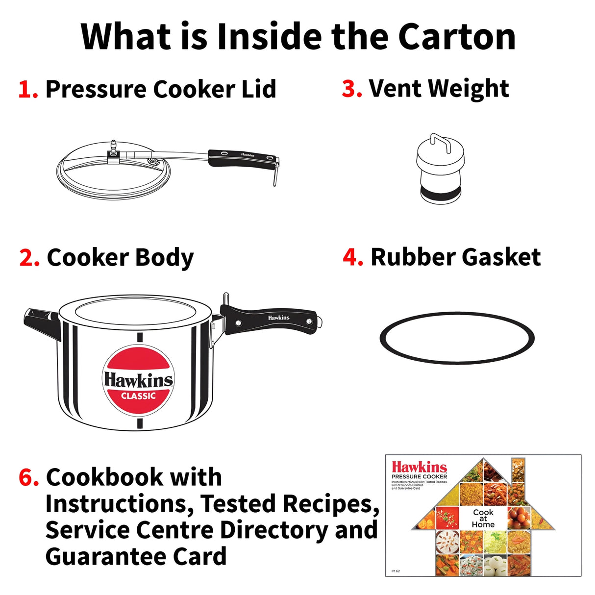 Hawkins Classic Wide Body Aluminium Pressure Cooker (CL8W) 8 L_9