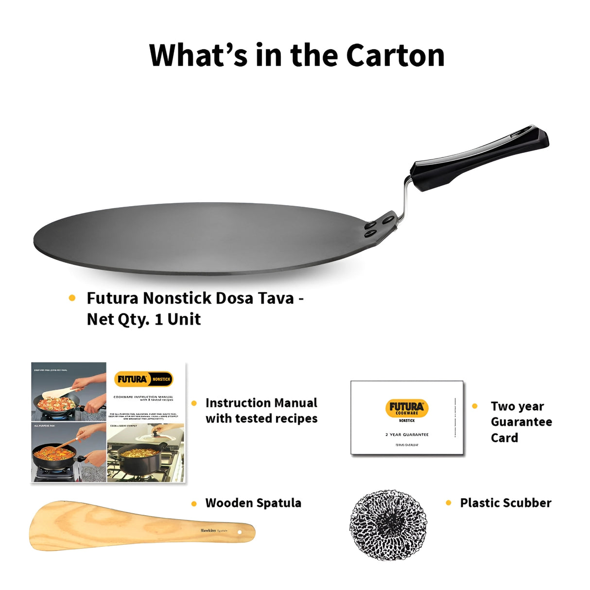 Hawkins Futura Non Stick Dosa Tawa (NDT3333) cm - Black_6