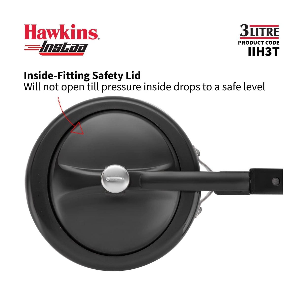Hawkins Instaa Hard Anodised Tall Pressure Cooker (IIH3T3) L - Black_6