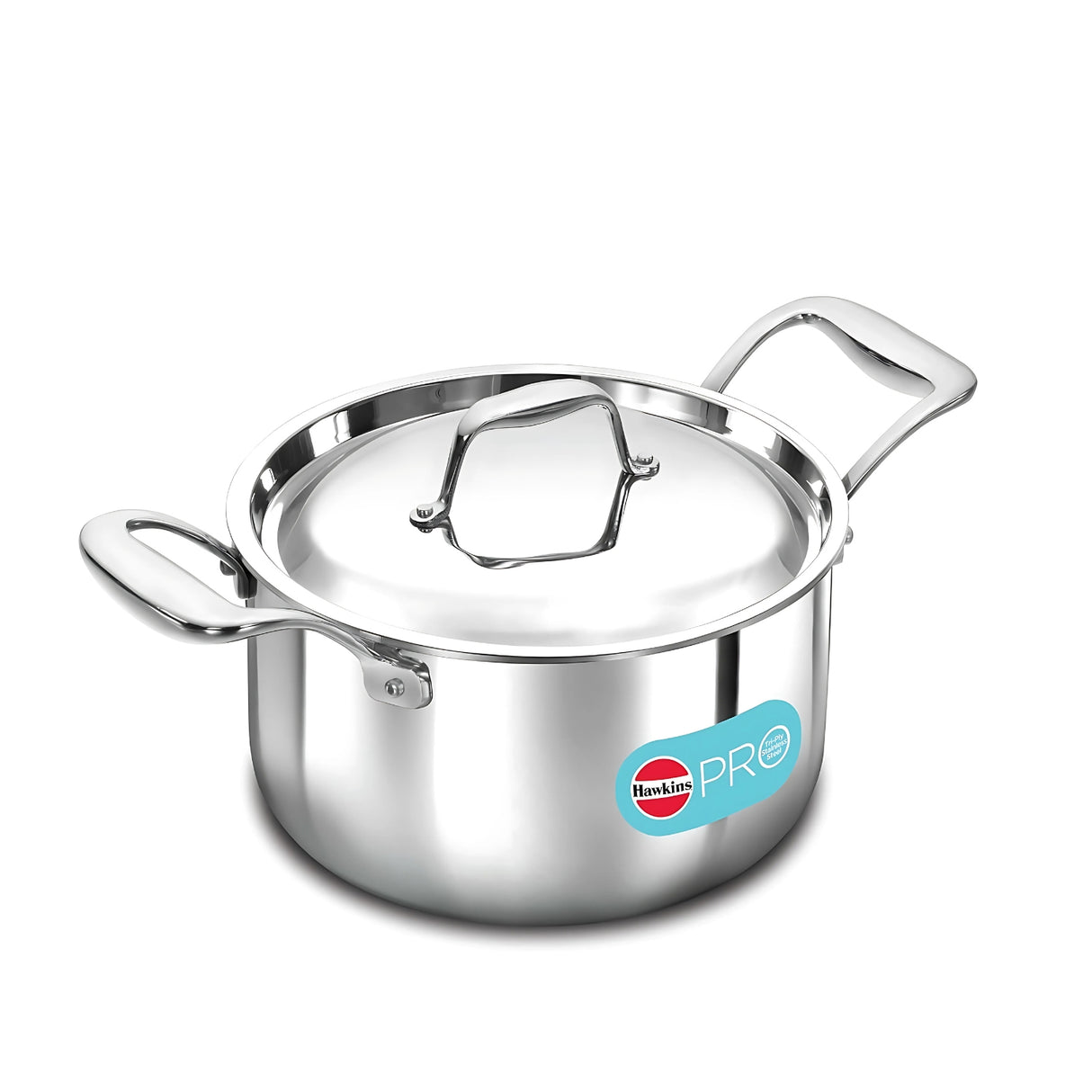 Hawkins Pro Tri-Ply Milk Pan with SS Lid (PSMP30S) 18 cm \ 3 L_1