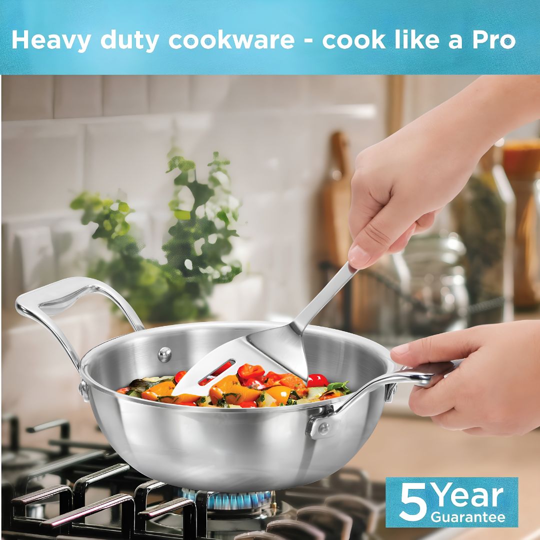 Hawkins Pro Tri-Ply Stainless Steel Deep Fry Pan with Lid (PSK15S) 20 cm_Features_2