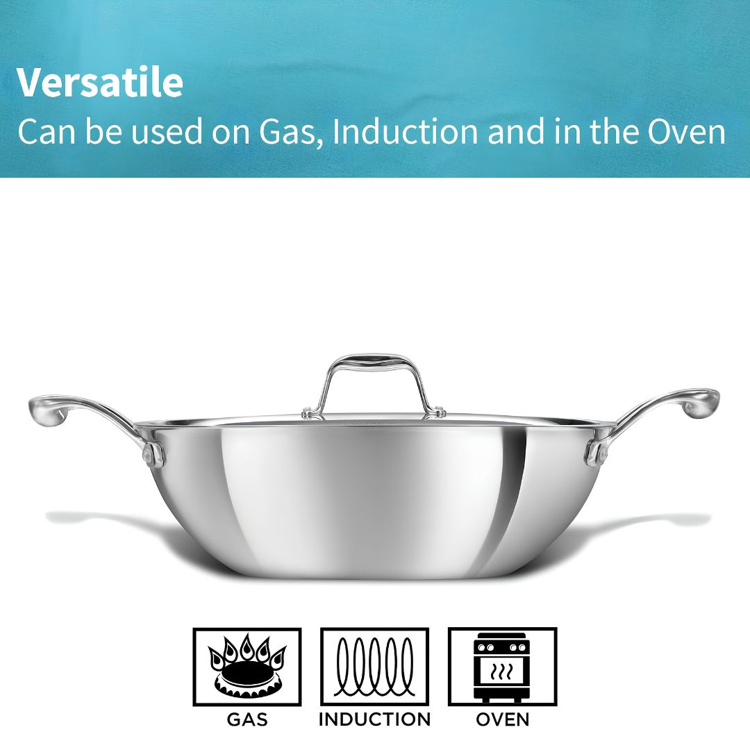 Hawkins Pro Tri-Ply Stainless Steel Deep Fry Pan with Lid (PSK35S) 26 cm_Features_4