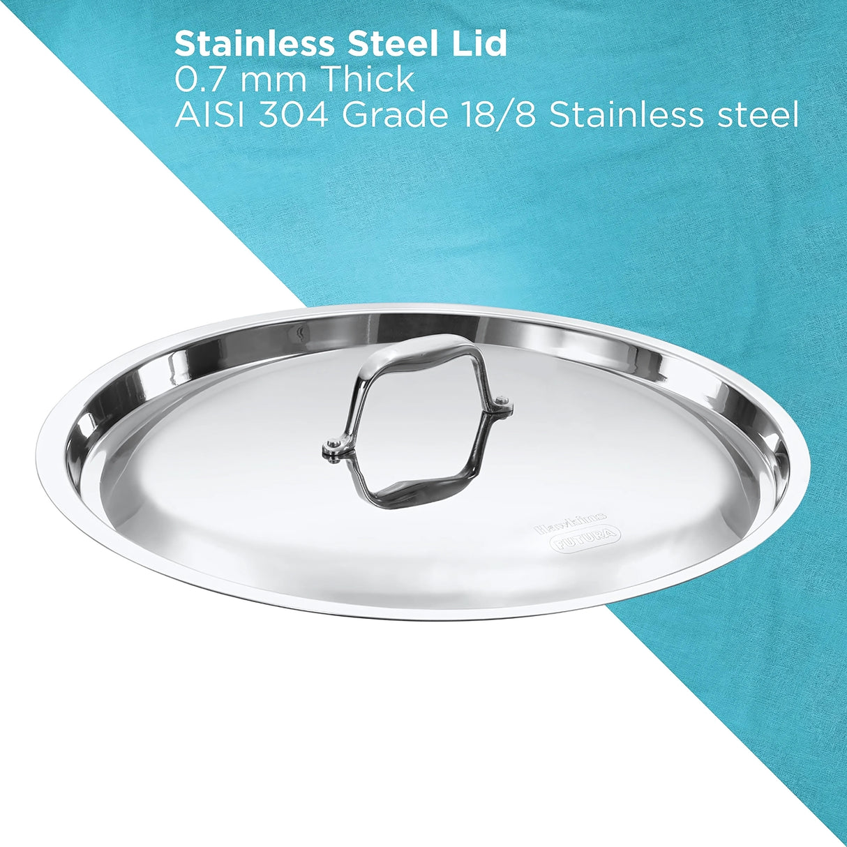 Hawkins Pro Tri-Ply Stainless Steel Deep Fry Pan with Lid (PSK50S) 5 L_4