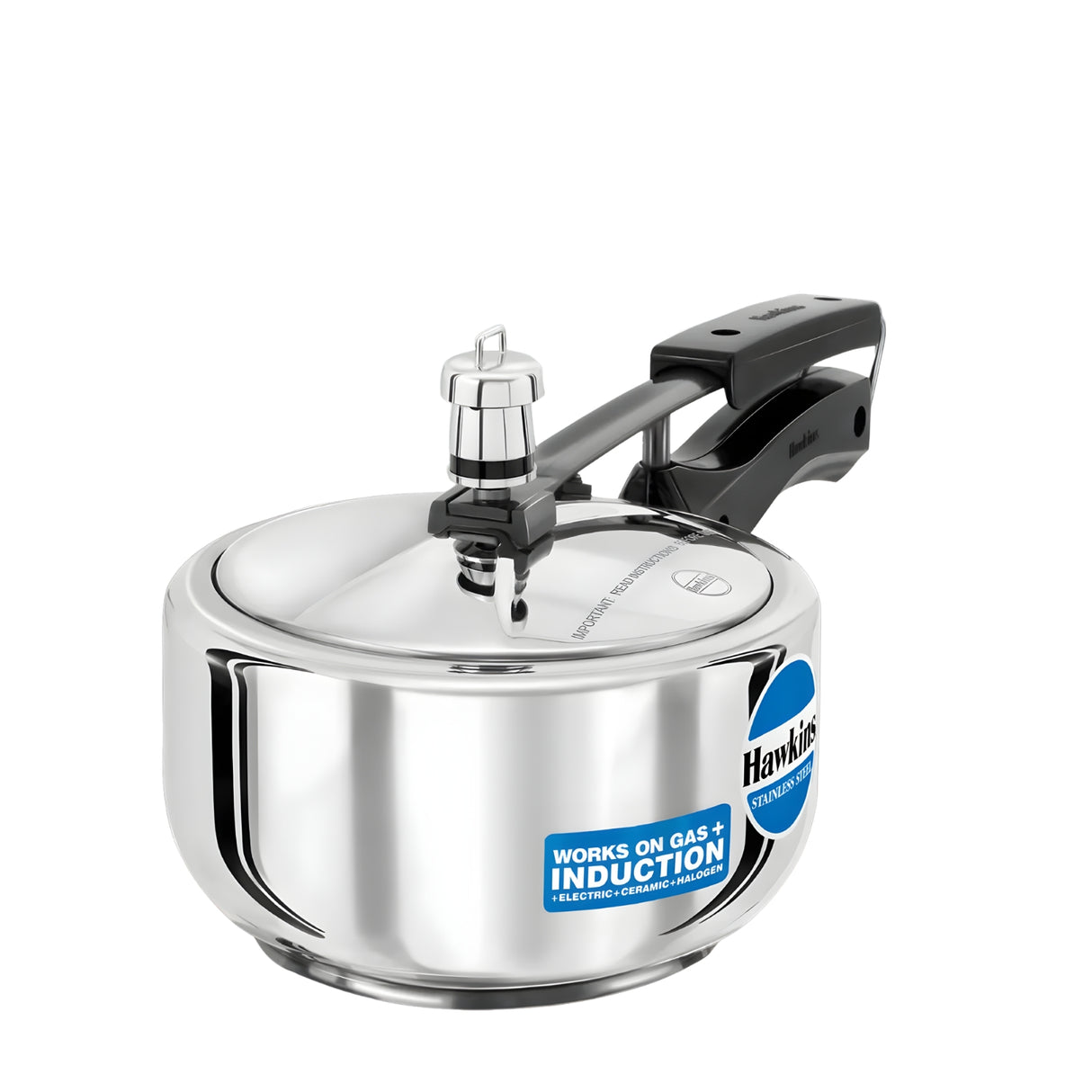 Hawkins Stainless Steel Pressure Cooker (HSS20) 2 L_1