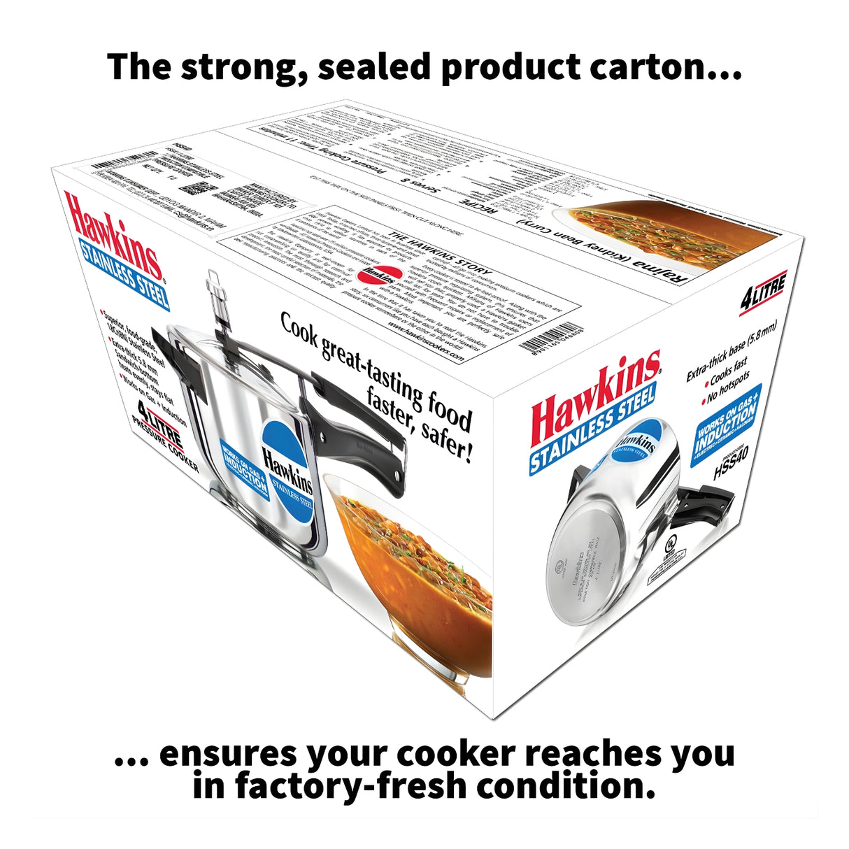 Hawkins Stainless Steel Pressure Cooker (HSS40) 4 L_10