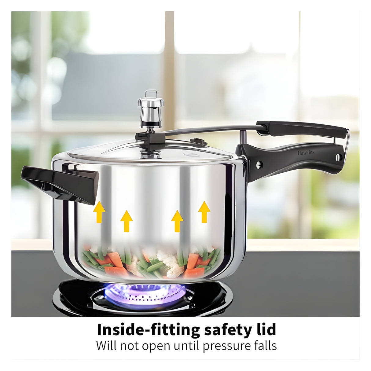 Hawkins Stainless Steel Pressure Cooker (HSS40) 4 L_5