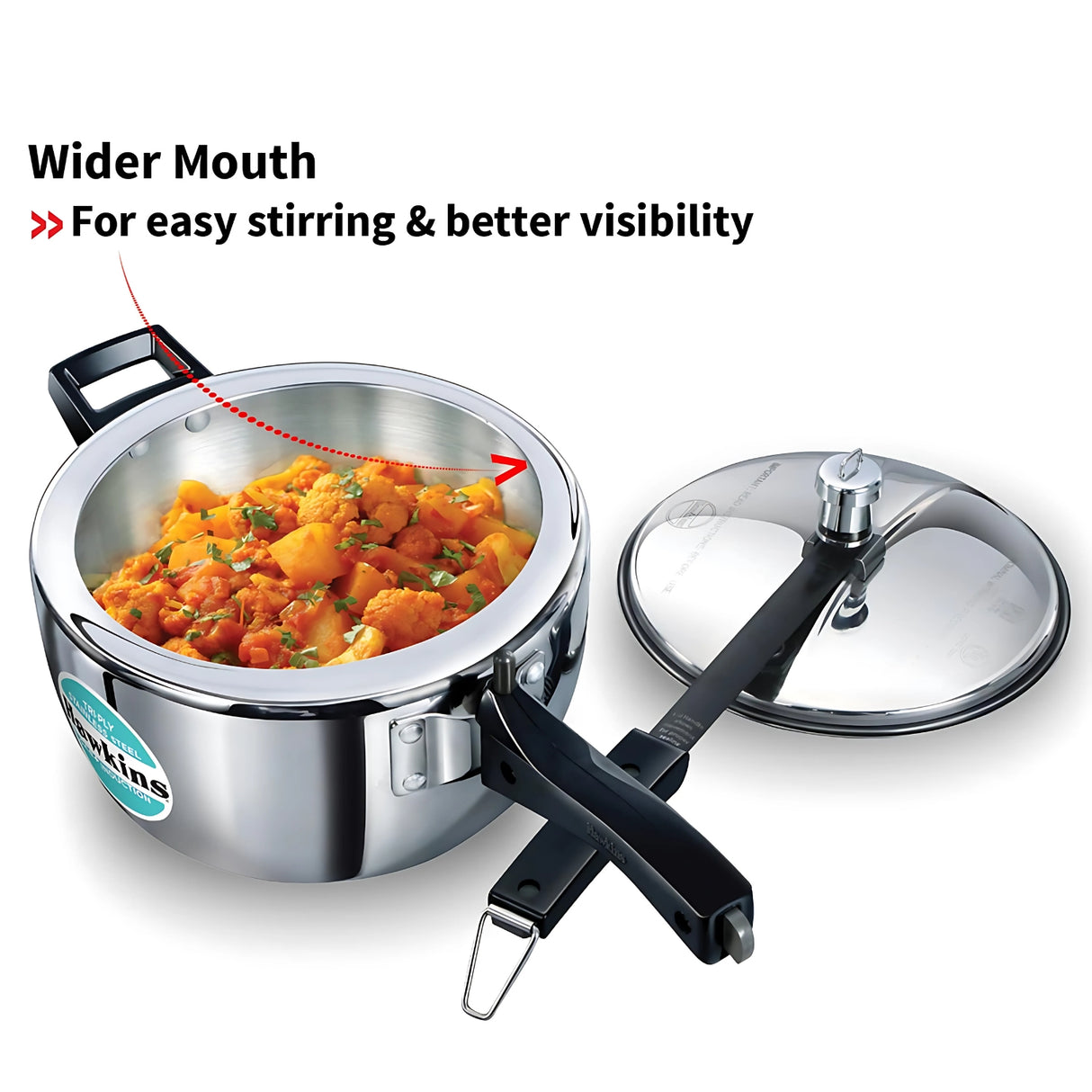 Hawkins Tri-Ply SS Pressure Cooker (HSST35) 3.5 L_3