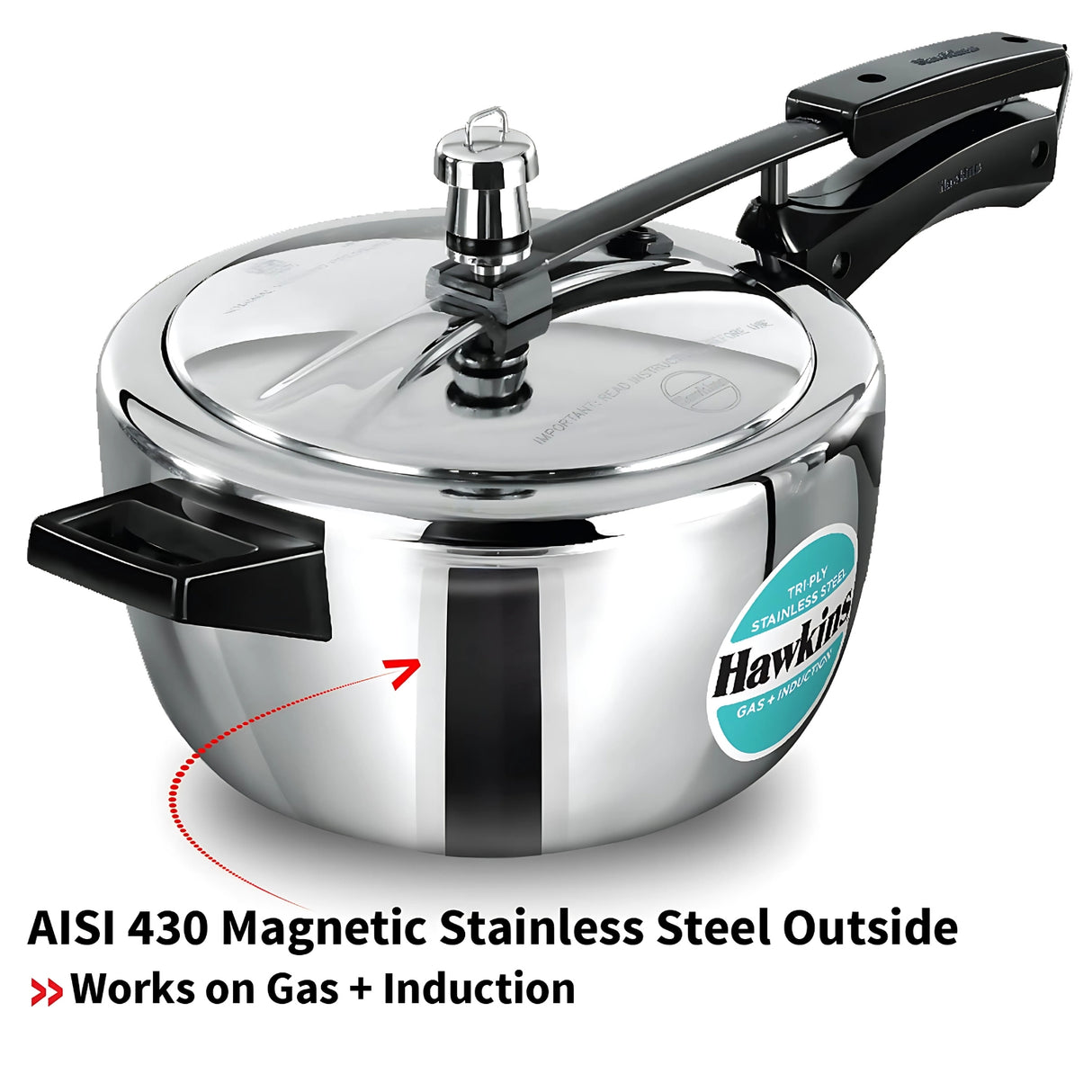 Hawkins Tri-Ply SS Pressure Cooker (HSST35) 3.5 L_6