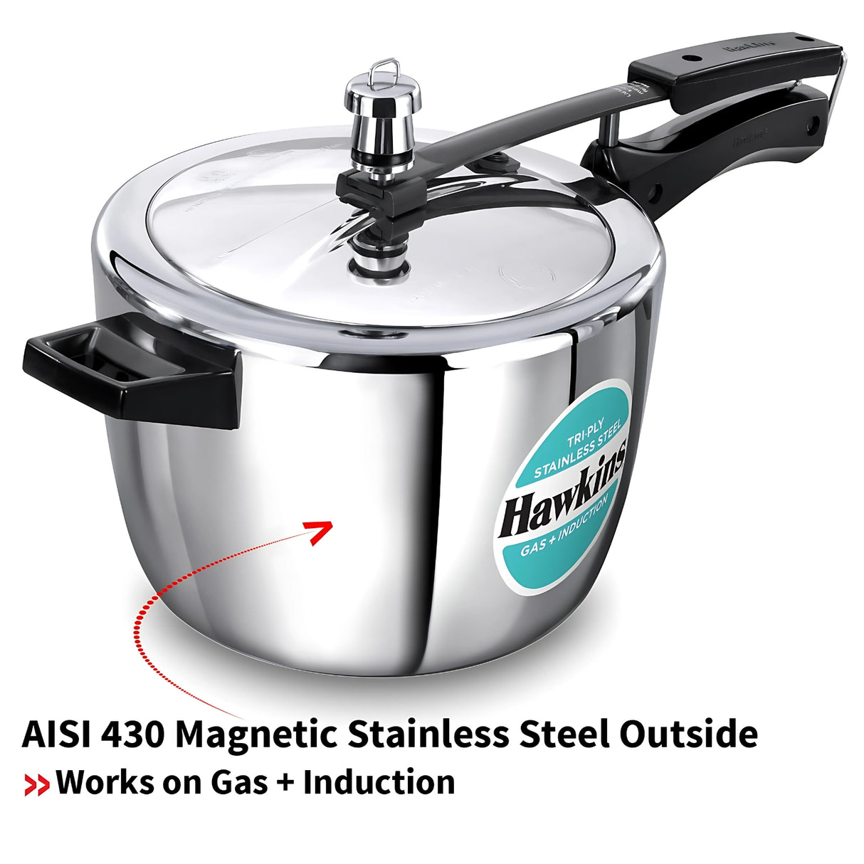Hawkins Tri-Ply SS Pressure Cooker (HSST45) 4.5 L_6
