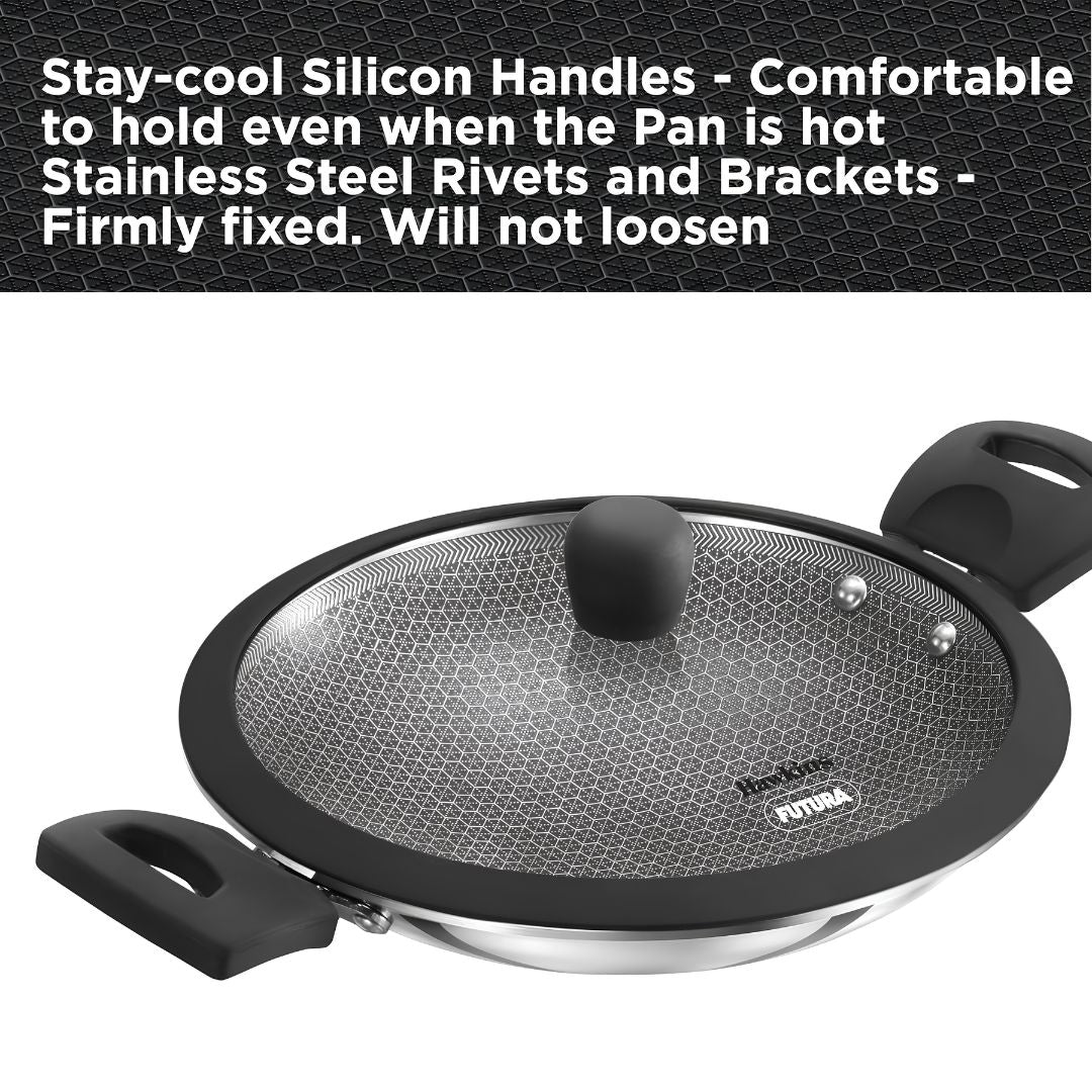 Hawkins Triply SS Appachatty Nonstick Shielded with Glass Lid (NSA125G) 24 cm _ 1.25 L - Features 5