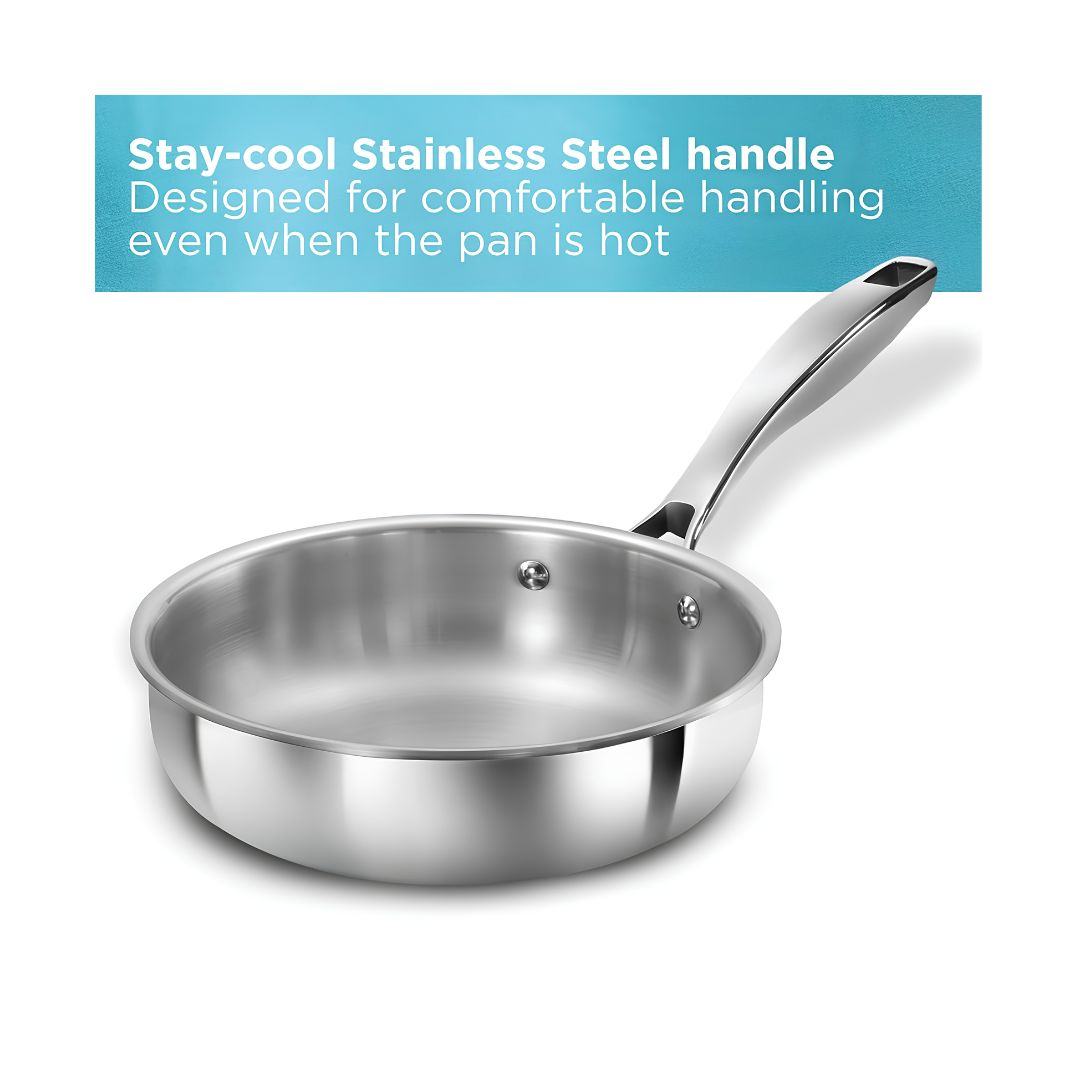 Hawkins Triply Stainless Steel Pro Frying Pan with SS Lid (PSF18S) 18 cm_Features 3