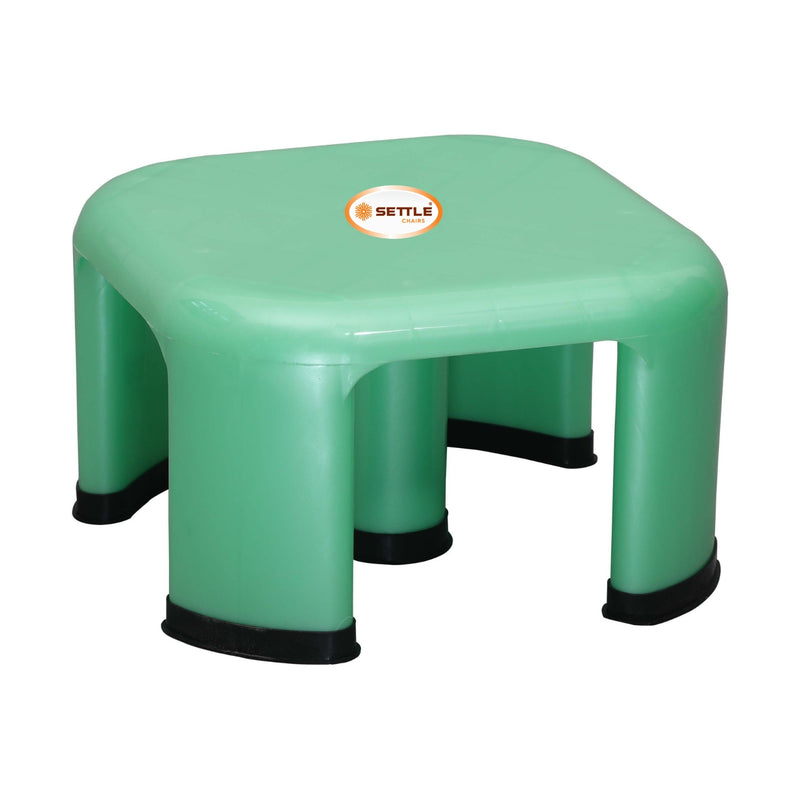 Settle Aura Plastic Foot Stool - Pearl Green