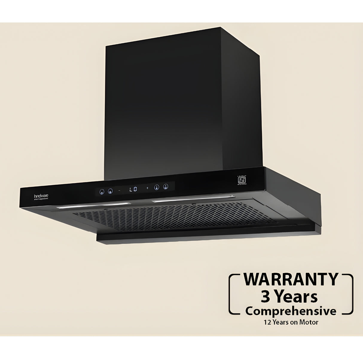 Hindware Darcia BLDC 90 90 cm Wall-Mounted Kitchen Chimney – Black_2
