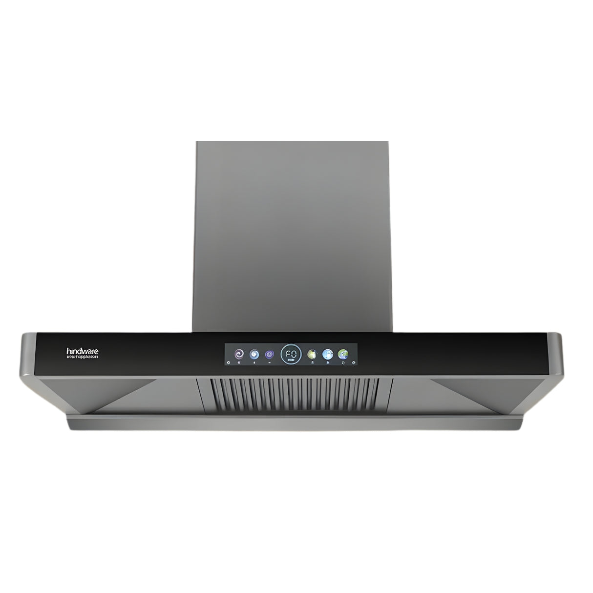 Hindware Marcella Auto clean 90 cm Wall-Mounted Filter less Chimney – Grey and Black_1