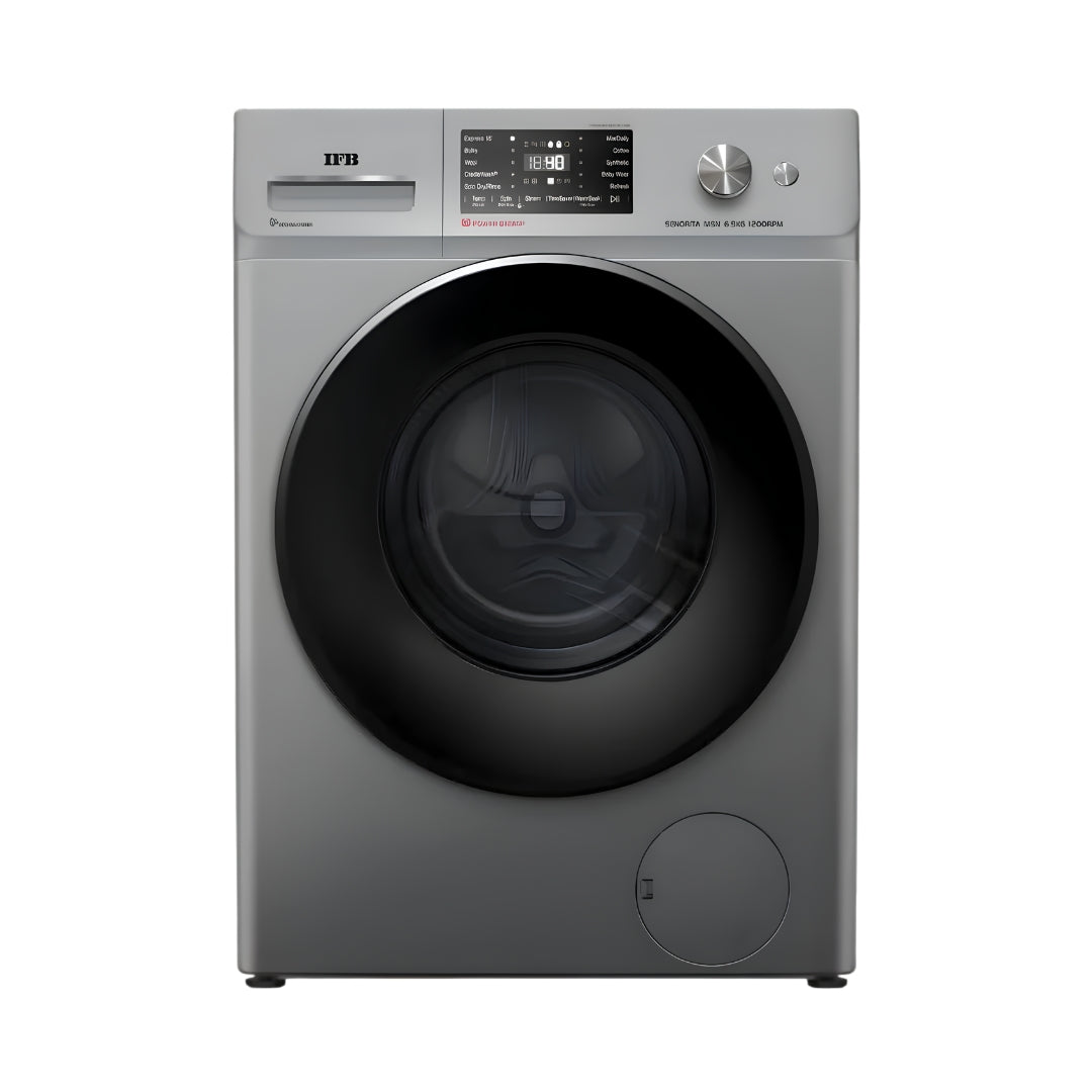 IFBMSN6512KFrontLoadWashingMachine6.5kg-Silver_FrontView_1