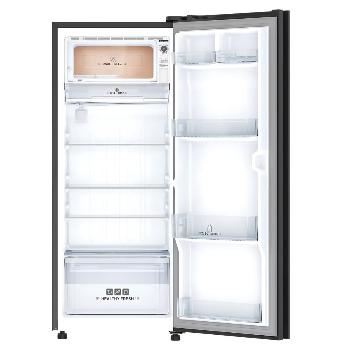 IFB 197 L 5-Star Direct Cool Refrigerator IFBDC-2235IRG – Black Glass - Image 4 - Buy Online at Chera Home Junction Coimbatore