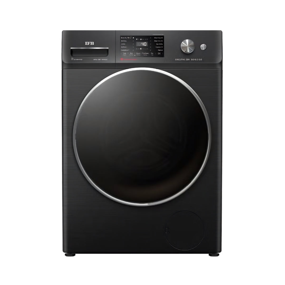 IFB Executive ZBN Front Load 9 kg - Black Hairline_Front View