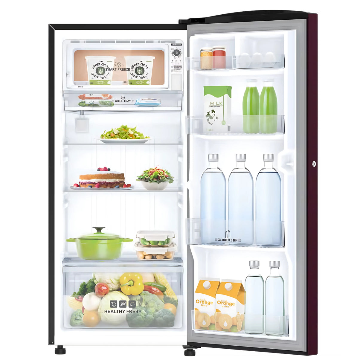 IFB IFBDC-2135IRN 187 L 5-Star Direct Cool Refrigerator – Red Flower_4