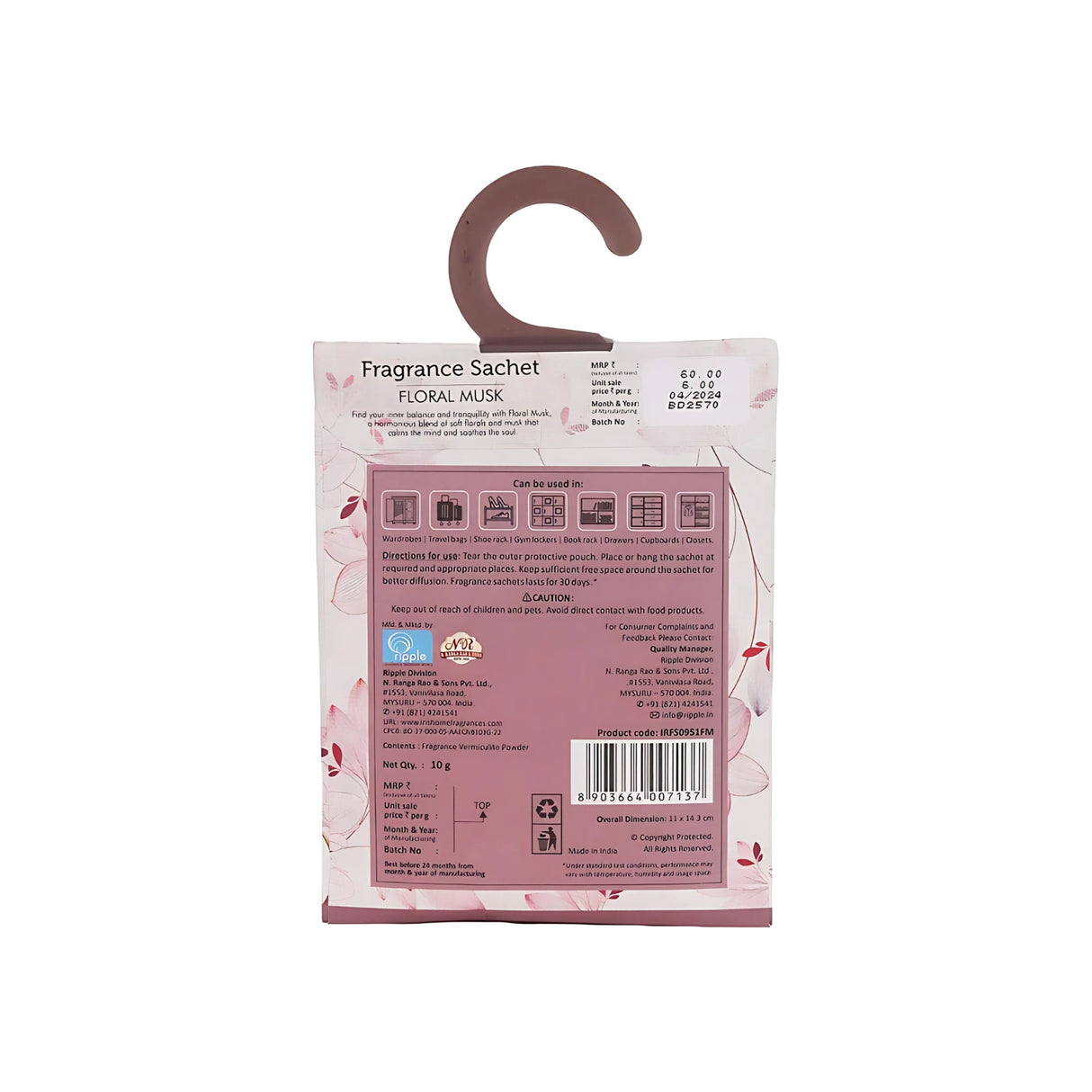 IRIS Fragrance Sachet - Floral Musk_4