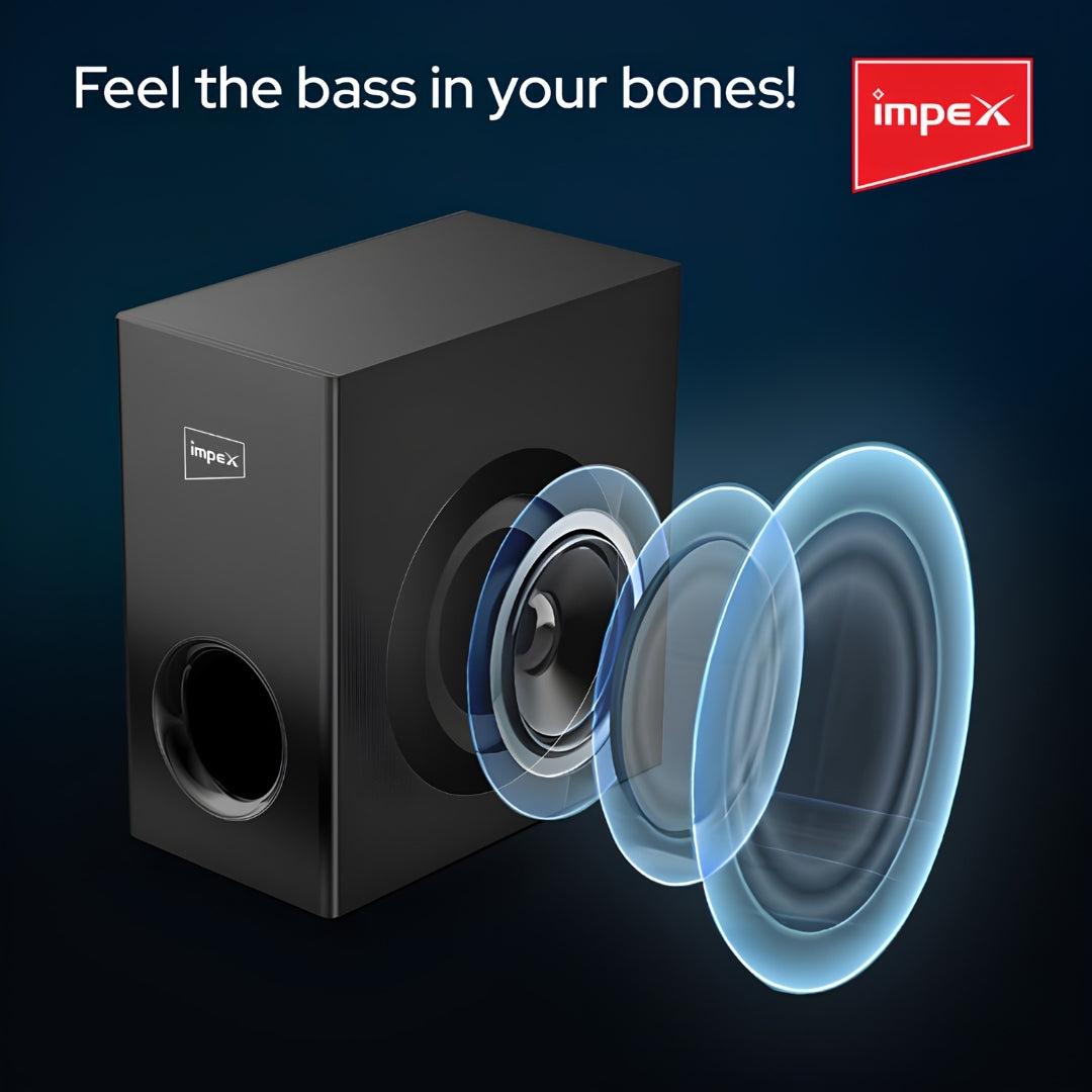 Impex Thunder Beat 3306 Soundbar with 2.1 Channel 100 W - Black_Features View 3