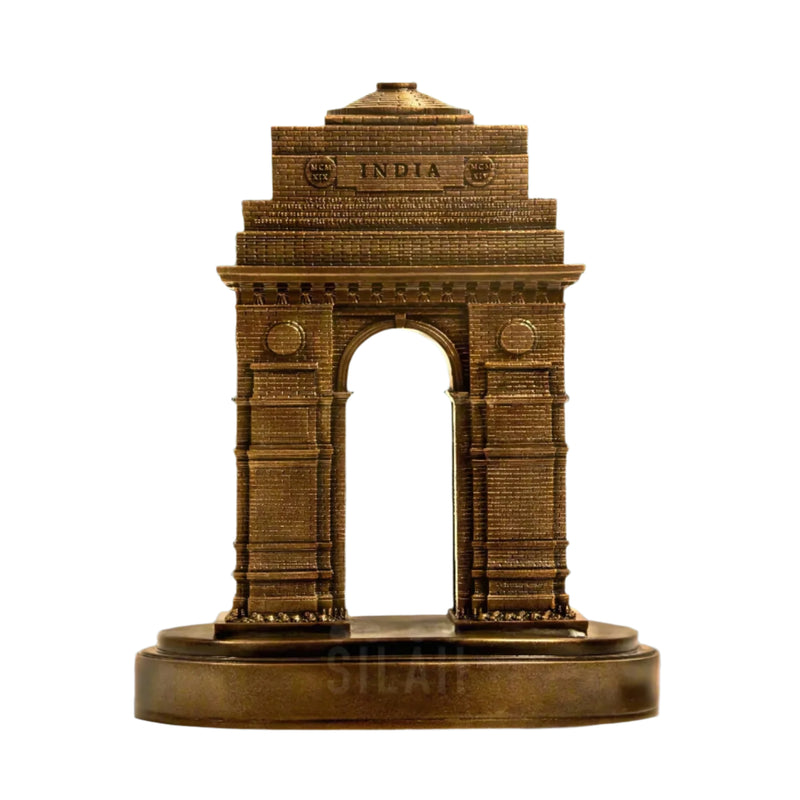 India Gate Monumental Tribute 8 In Sculpture - Antique Bronze