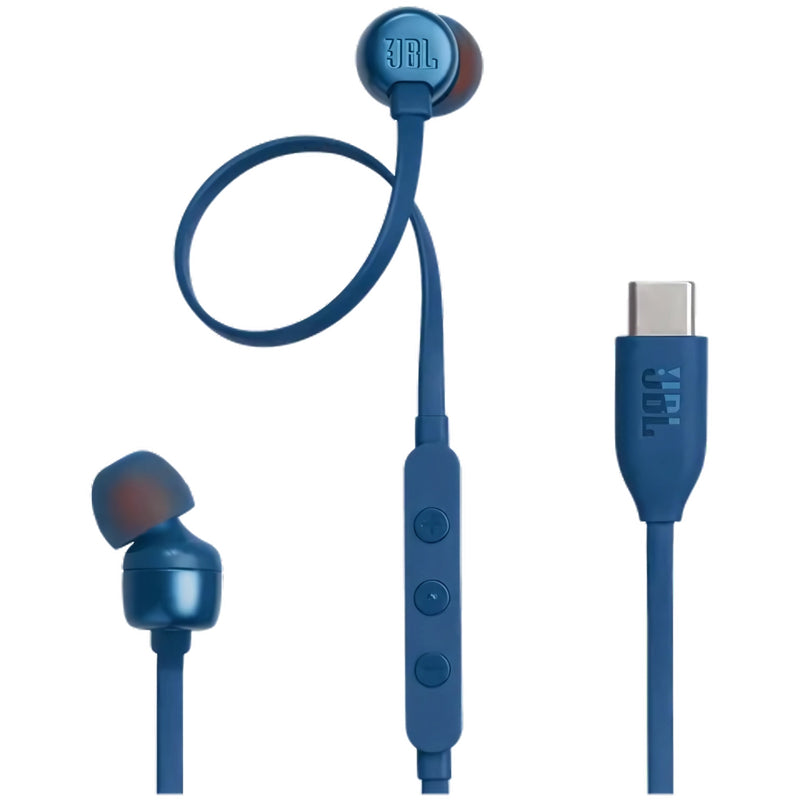 JBL T310C Wired Earphone - Blue