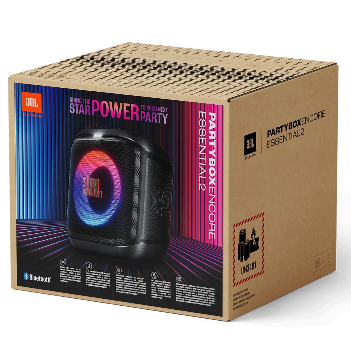 JBL Encore Essential 2 Bluetooth Party Speaker 100W - Black_5