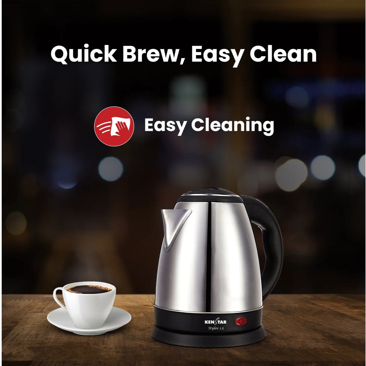 Kenstar Stylee KKSTY15F13SR0-DSR 1.5L 1350W Fast Boiling Electric Kettle - Silver_3