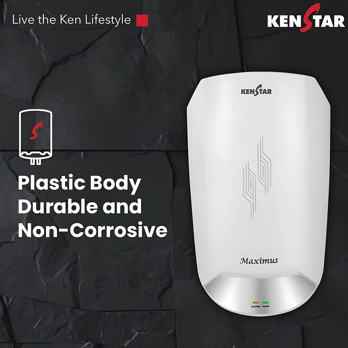 Kenstar WH Maximus 5.9L Water Heater – White_3