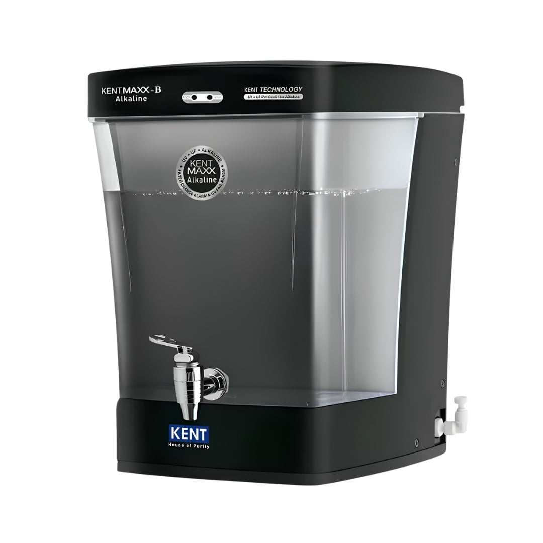 Kent Maxx Alkaline UV Water Purifier 7 L - Black_Front View