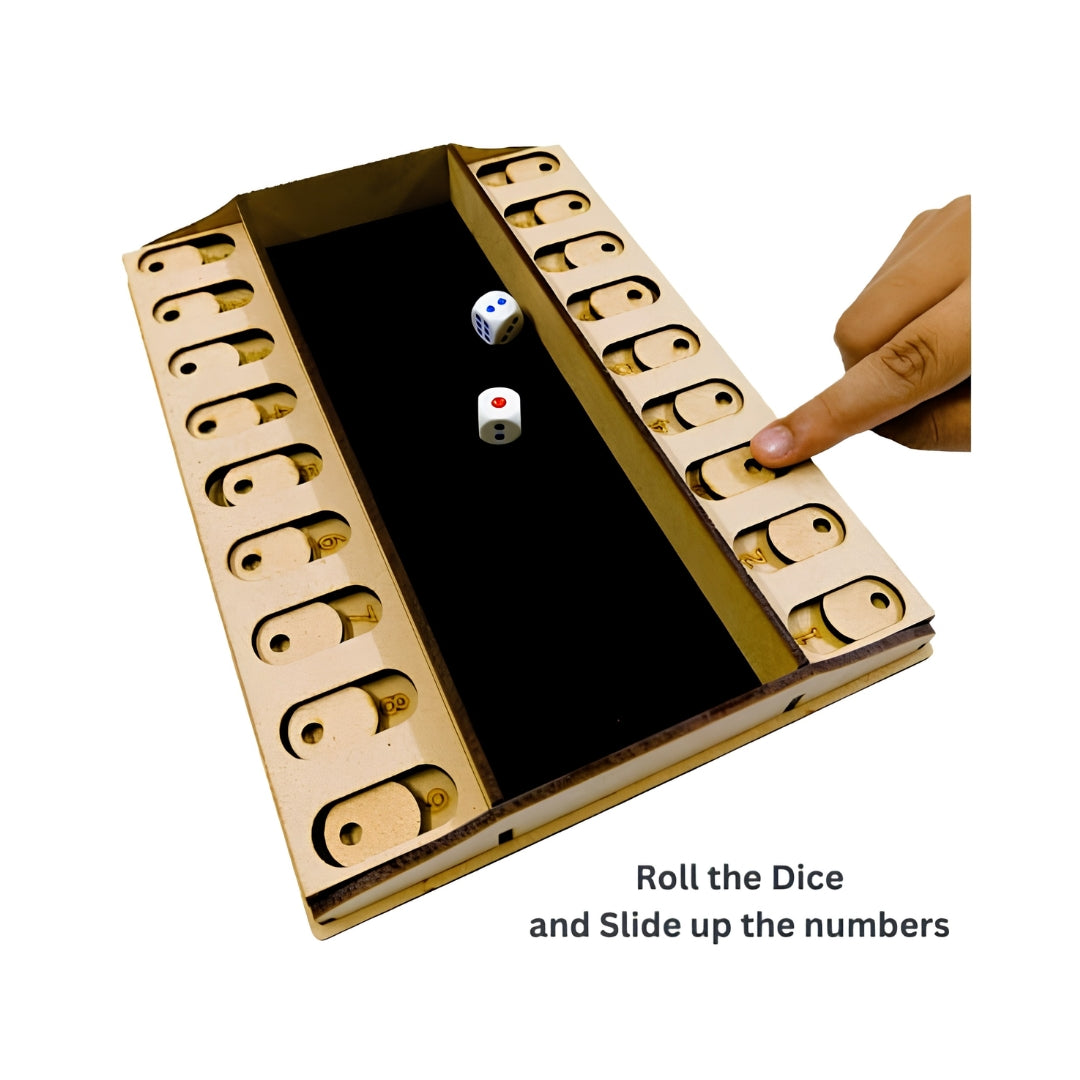 Kraftsman Shut The Box Board Game Key Feature_6