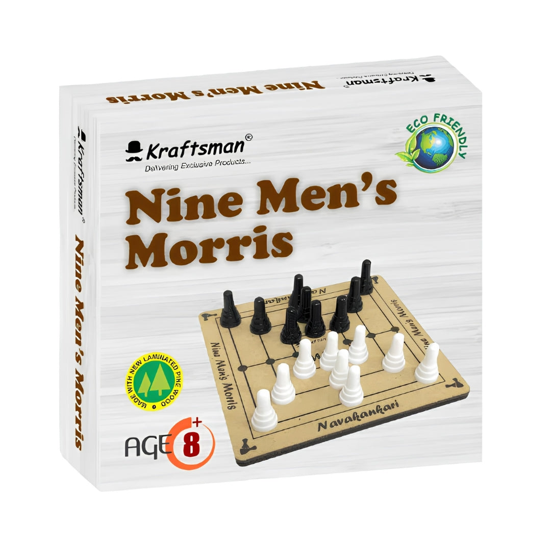 Kraftsman Wooden Nine Men’s Morris Board Game Box Image_3