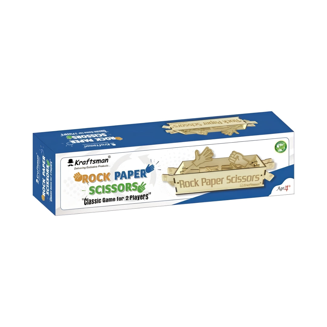 Kraftsman Wooden Rock Paper Scissors Game Box View_2