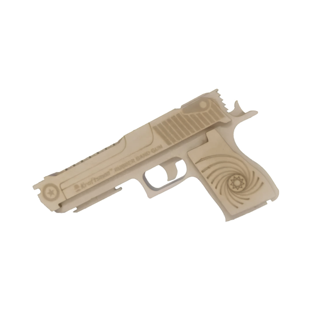 Kraftsman Wooden Rubber Band Gun - Beige Right View_3