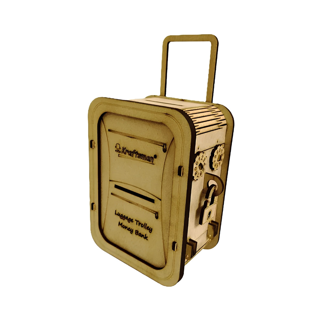 Kraftsman Wooden Trolley Money Bank Left View_5