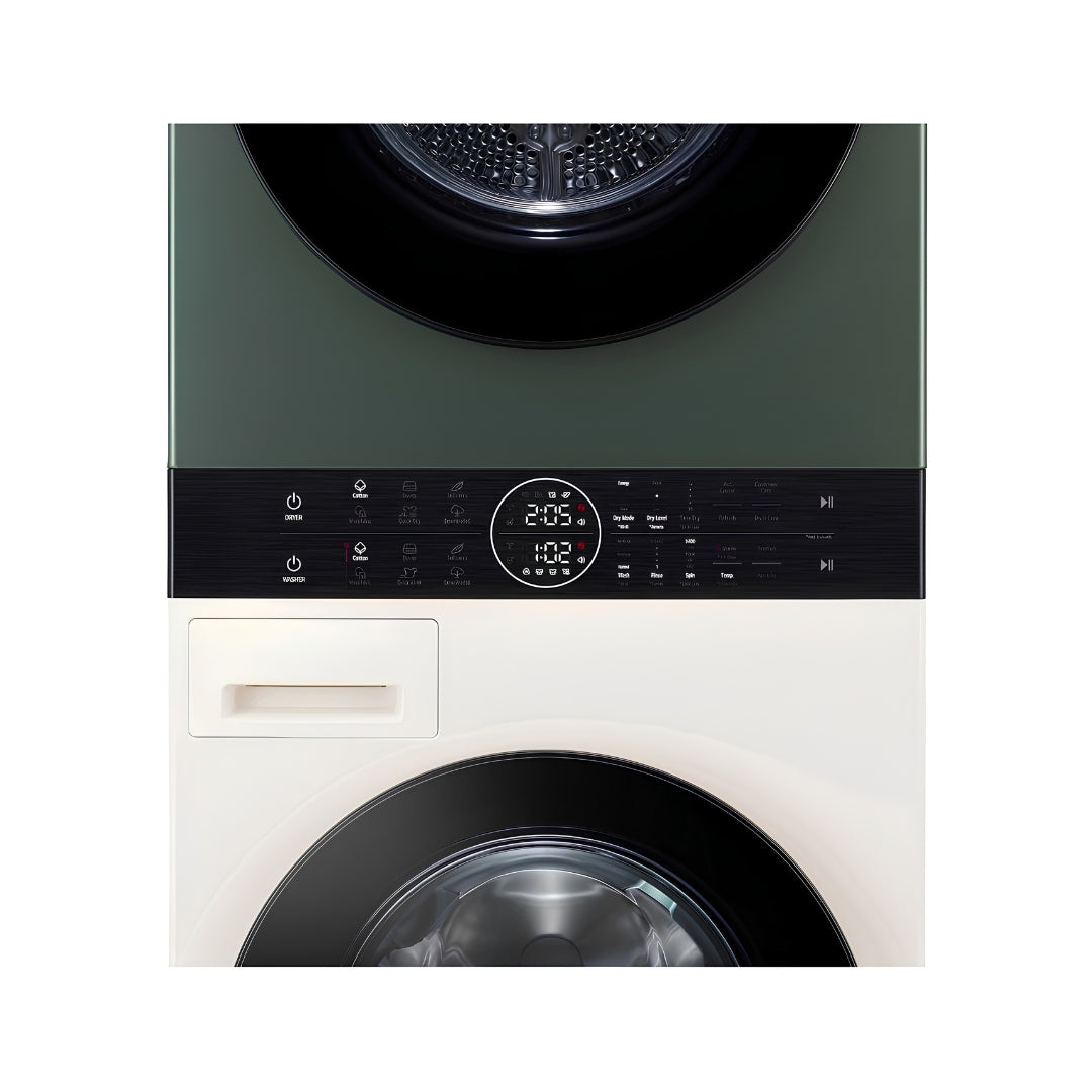 LG FWT1310BG Fully Automatic Washer Tower Washing Machine 13 Kg - Natural Beige and Green