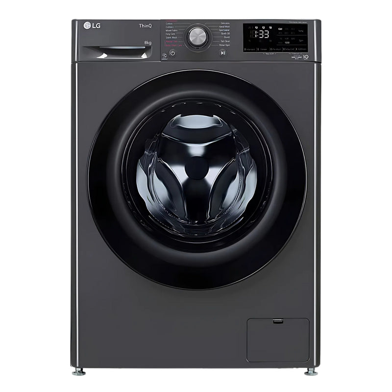 LG FHP1208Z5M Fully Automatic Front Load Washing Machine 8 Kg - Middle Black