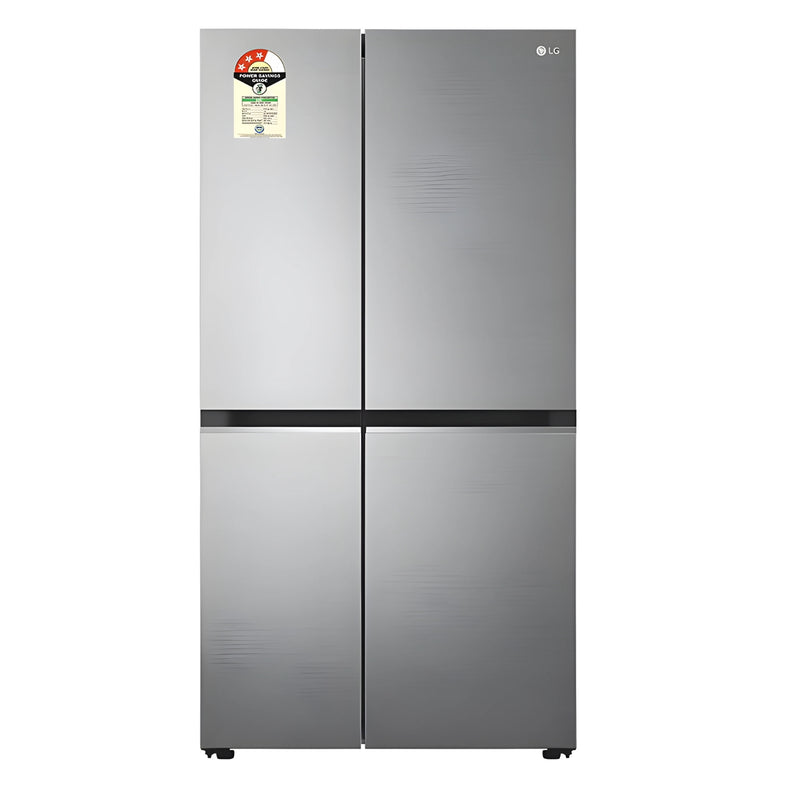LG GL-B257HPZ3 3 Star 650 L Frost-Free Side-by-Side Refrigerator - Shiny Steel
