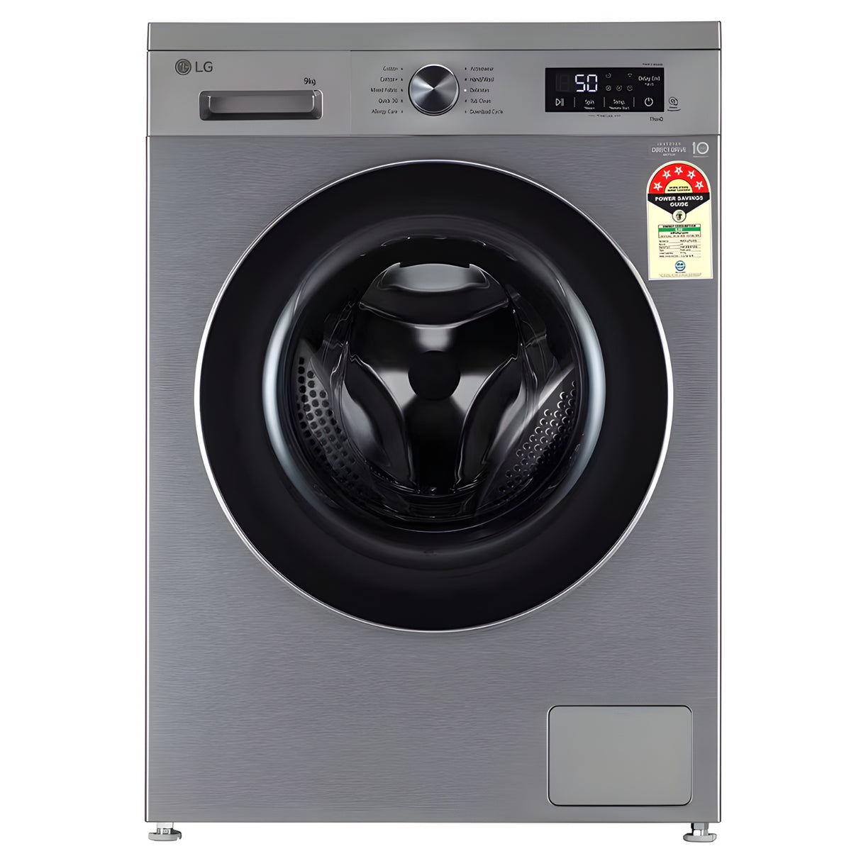 LG FHB1209Z4P Fully Automatic Front Load Washing Machine 9 kg - Platinum Silver_1