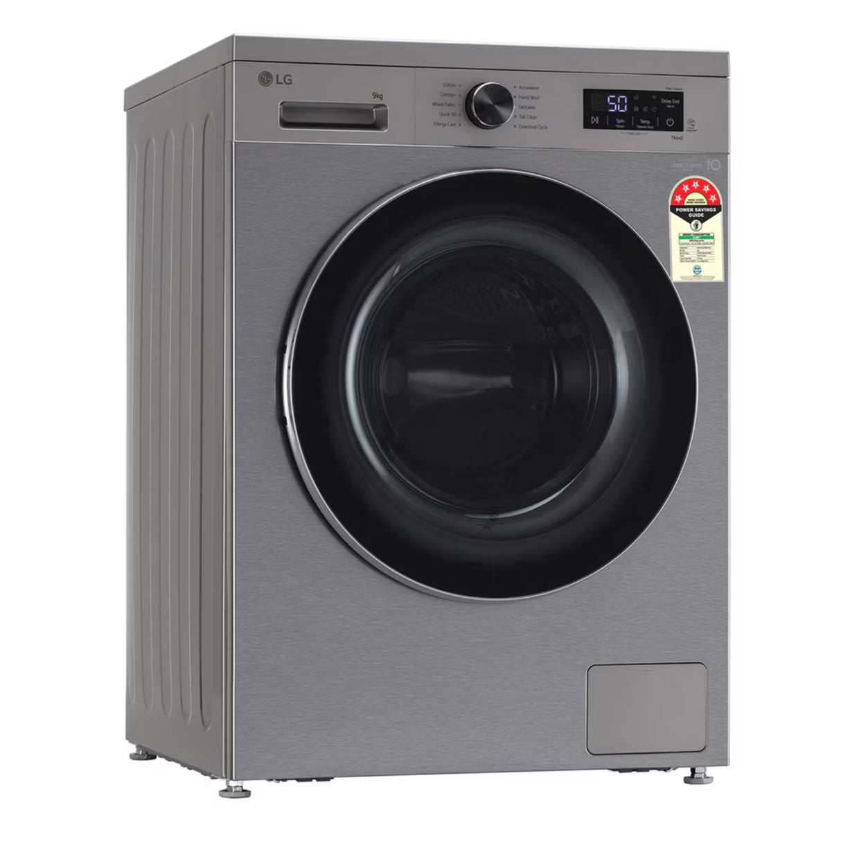 LG FHB1209Z4P Fully Automatic Front Load Washing Machine 9 kg - Platinum Silver_5