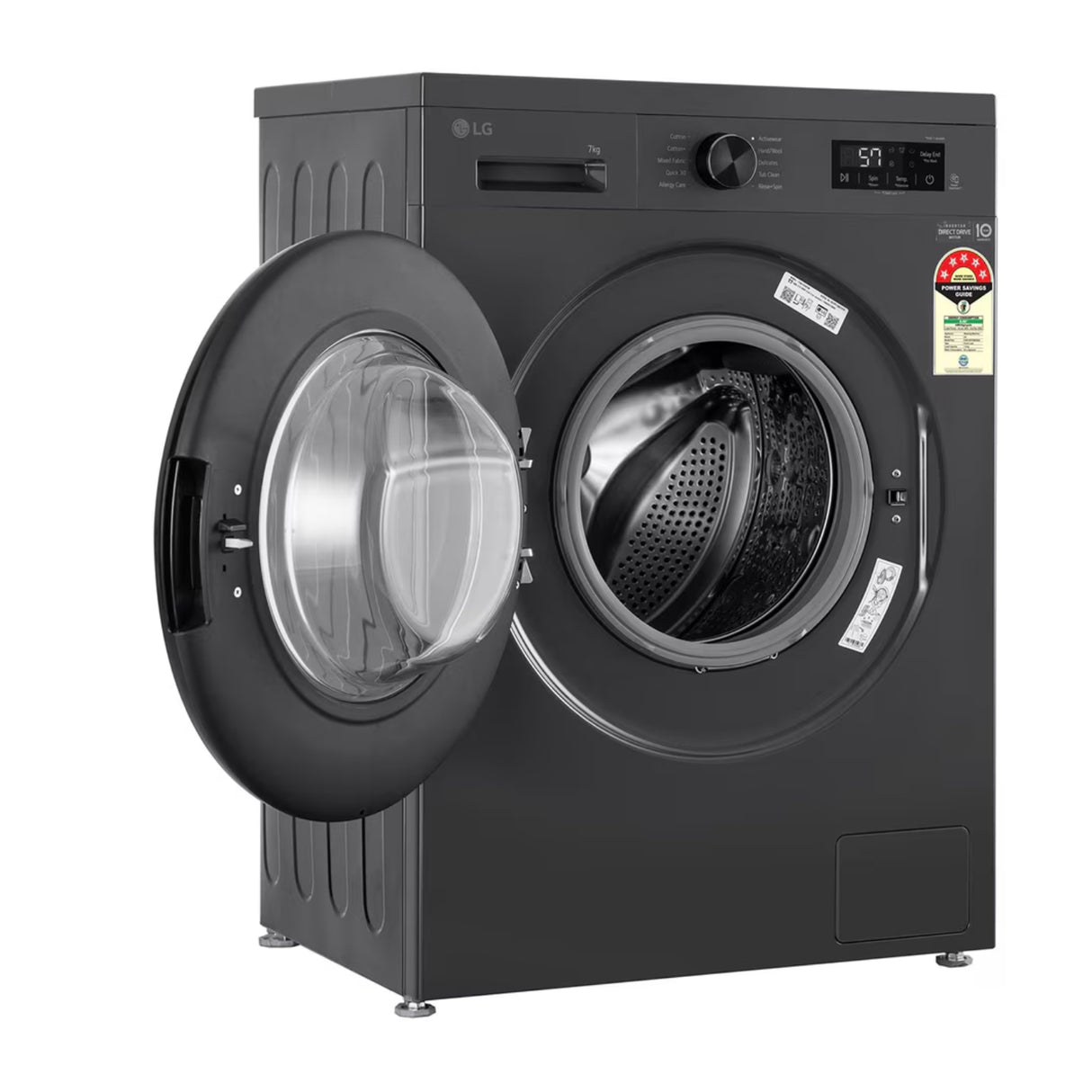 LG Fully Automatic Front Load Washing Machine FHB1207Z2M 7 Kg - Middle Black_4