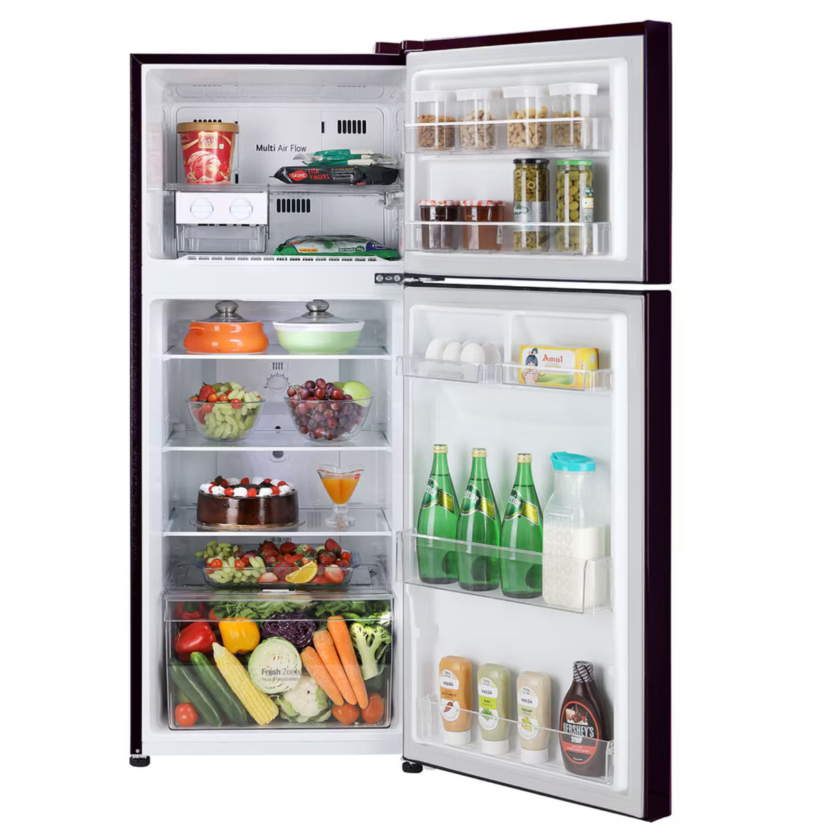 LG GL-N292DPBY Smart Inverter Compressor 242 L Frost-Free Double Door Refrigerator – Purple Bloom_3