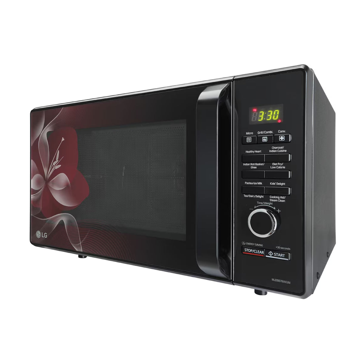 LG MJ2887BWUM Microwave Oven Charcol Lighting Heater 28 L - Black_2