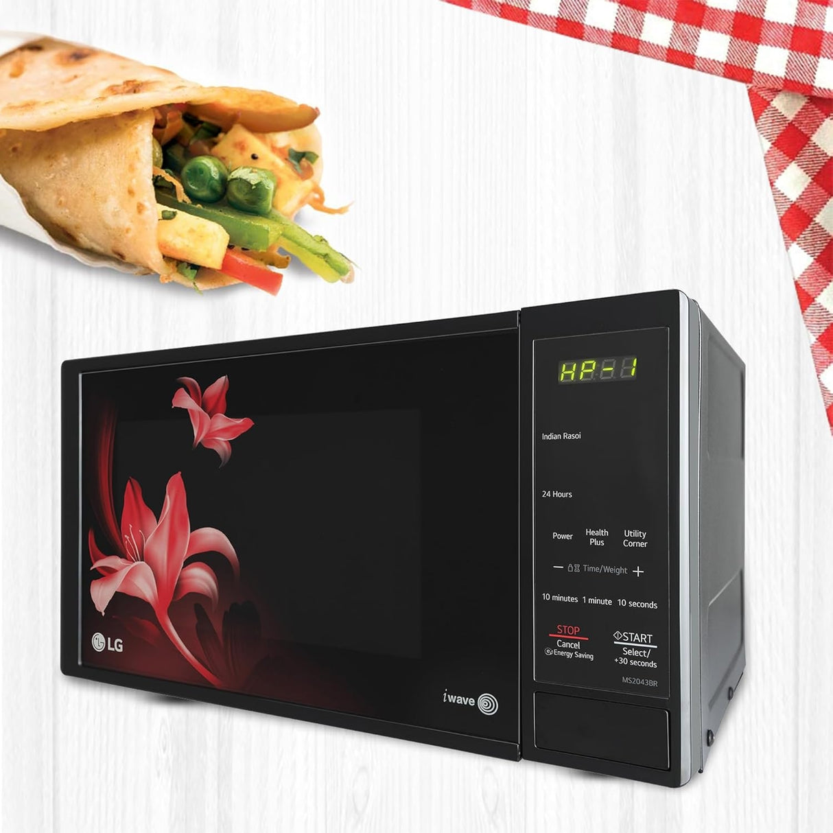 LG MS2043BR Solo Microwave Oven 20 L - Black_12